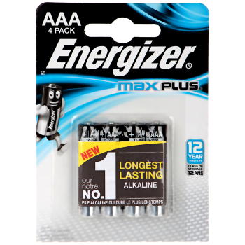 BATERIA ALKALICZNA BAT-AAA-MAXPLUS*P4 1.5 V LR03 ENERGIZER